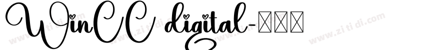 WinCC digital字体转换